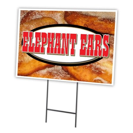 Signmission Elephant Ears Yard Sign & Stake outdoor plastic coroplast window, C-1216 Elephant Ears C-1216 Elephant Ears